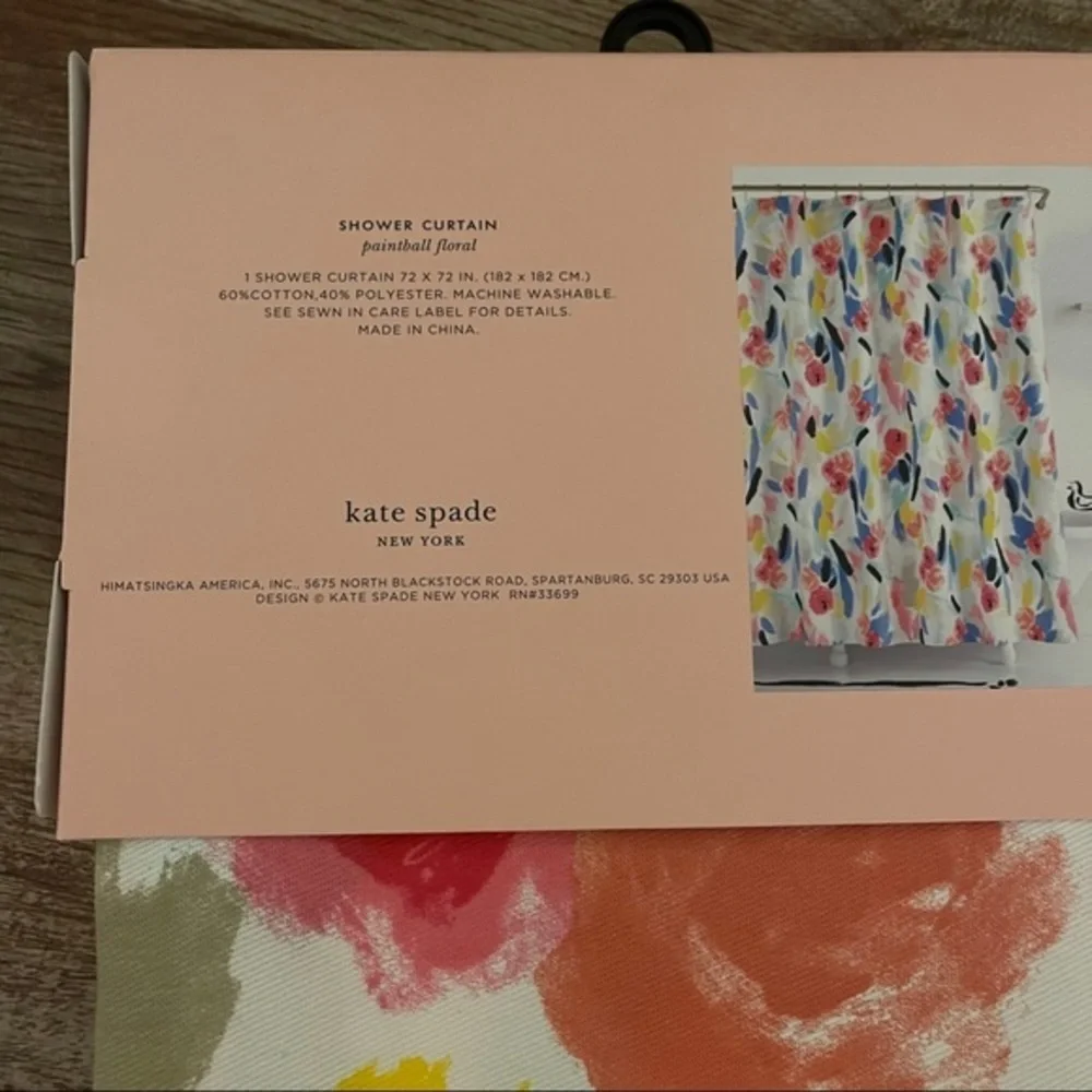 Kate Spade Paintball Floral Shower Curtain